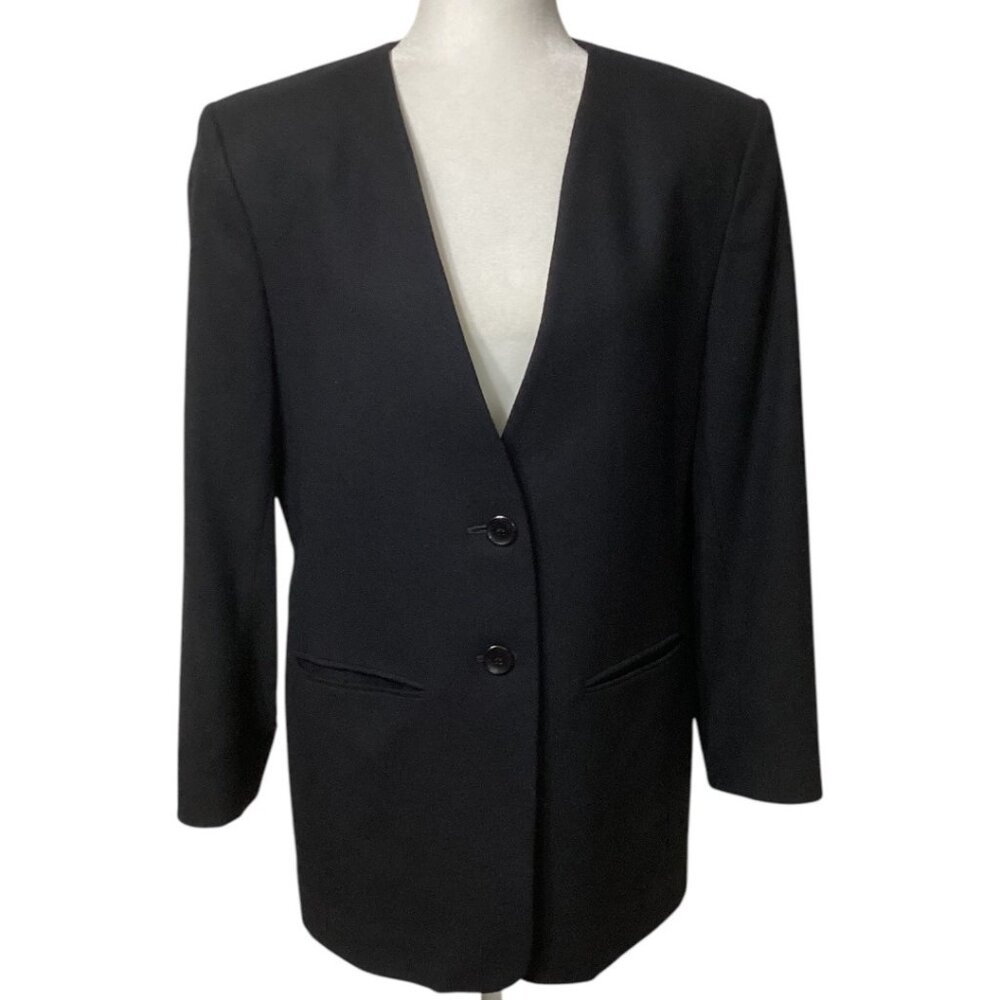 Vintage 70s‎ Pendleton Black Wool Blazer Jacket Women's Size 10
